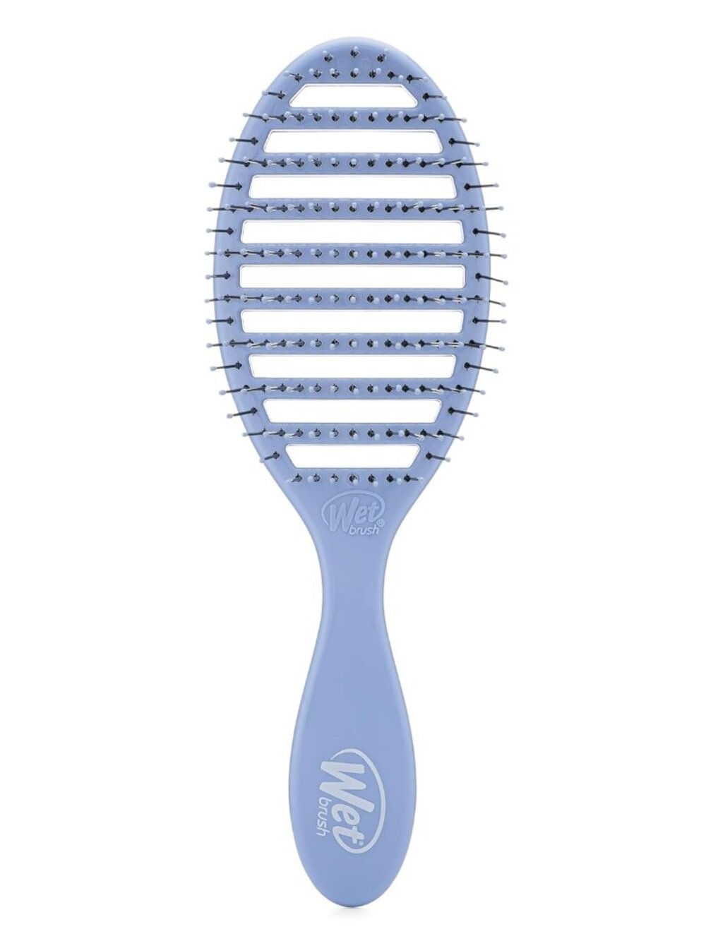 Speed Dry Hair Brush - Sky Blue - Vented Design and Ultra Soft HeatFlex Bristles